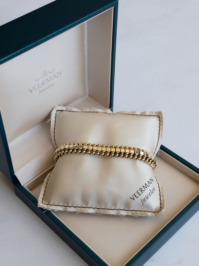 Geelgouden Vintage Schakel Armband 14K
