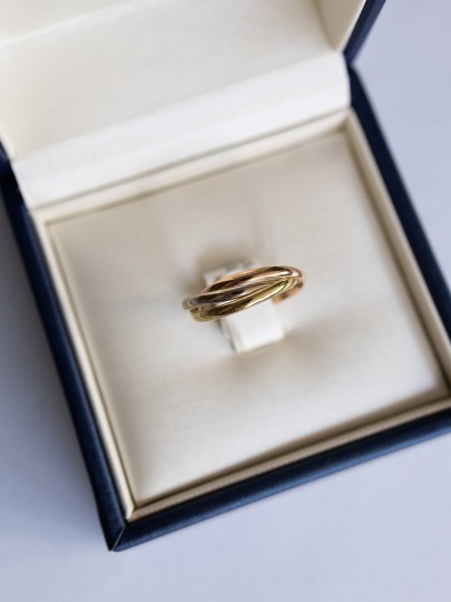 Vintage Tricolor Gouden Ring