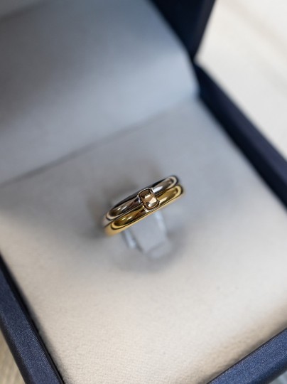 Bicolor Amore ring glad