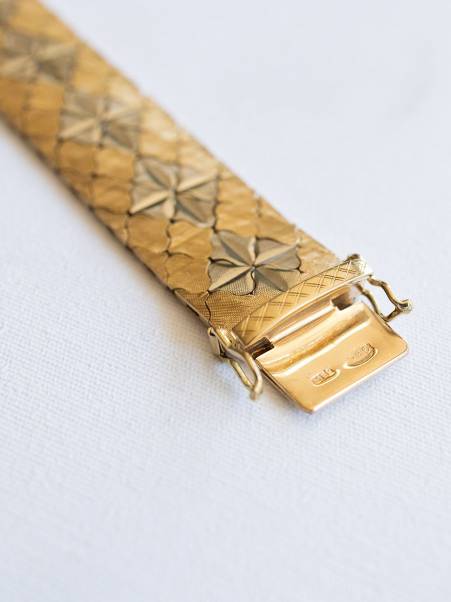 bicolor gouden armband
