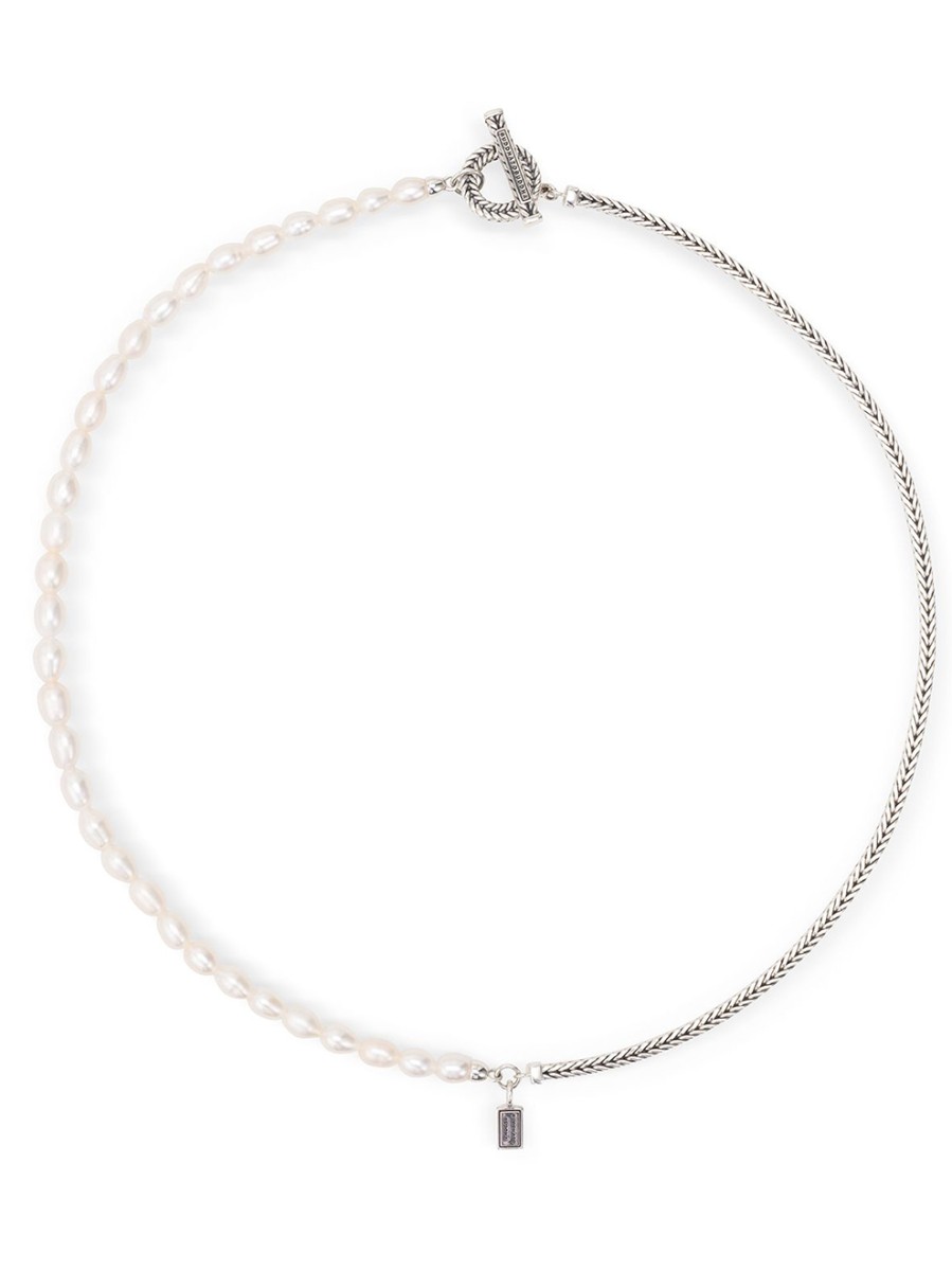 Barbara Pearl Necklace Silver Barbara Pearl Necklace Silver