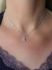Collier met hanger witgoud diamant