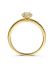 geelgouden entourage ring met ovale diamant 040crt 2