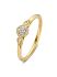 veerman juwelen geelgouden rozet ring met briljant 021crt