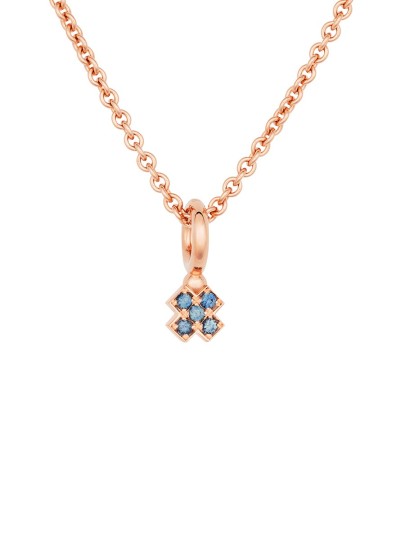 Joy hanger met nightblue saffier