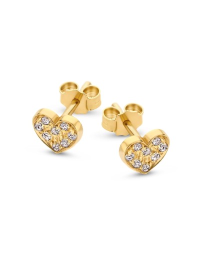 Treasure Heart Diamond Earrings