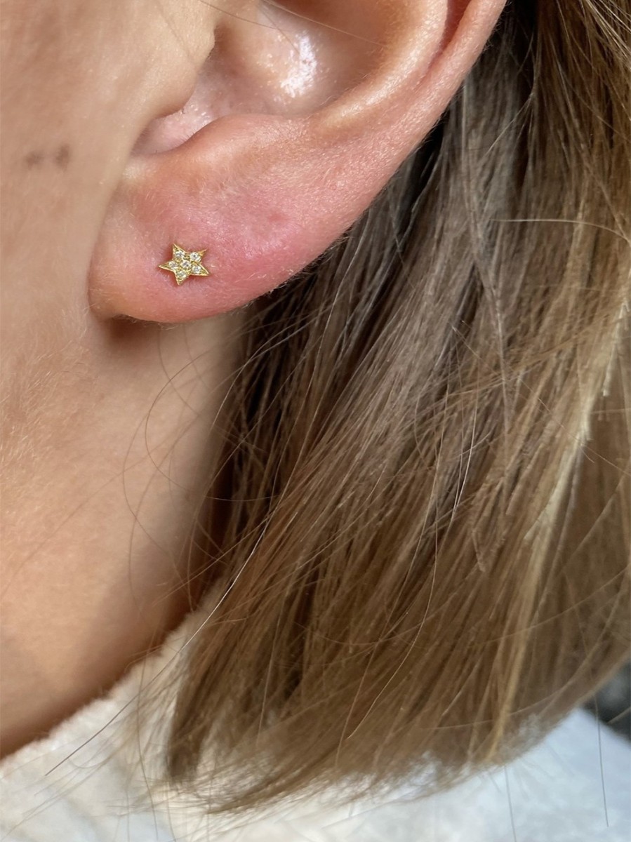treasure star diamond earring