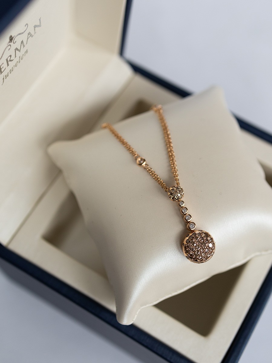 Pre-owned Roos1835 collier met hanger diamant Pre-owned Roos1835 collier met hanger diamant