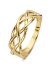 Geelgouden gevlochten ring