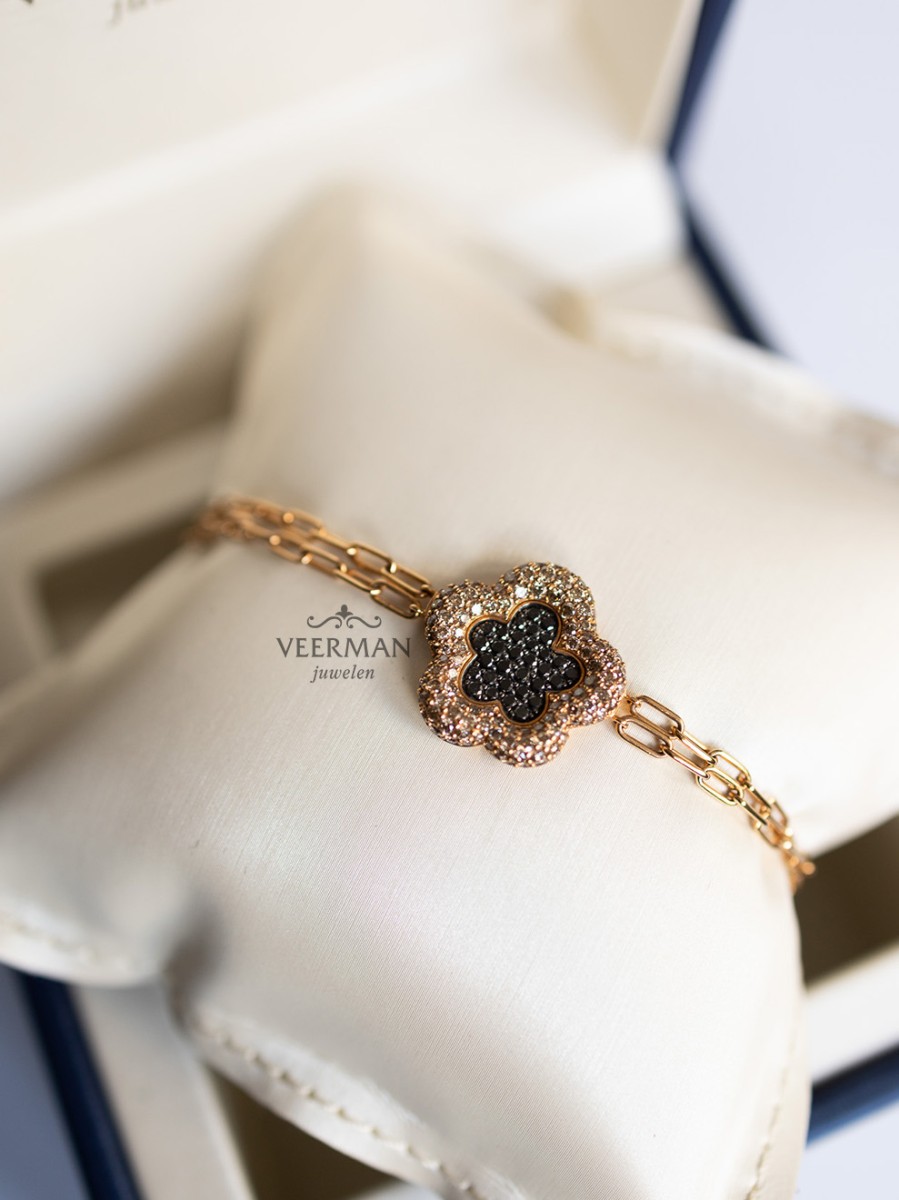 Armband bloem 108B200BLDBRD