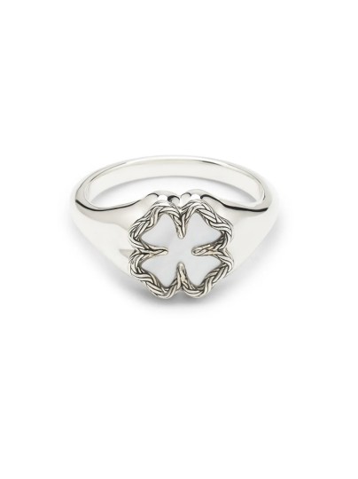 Signet Katja Clover Mother Of Pearl ring