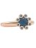 Sprite ring met london blue topaas en blauwe diamant 8RR4590TLIBR