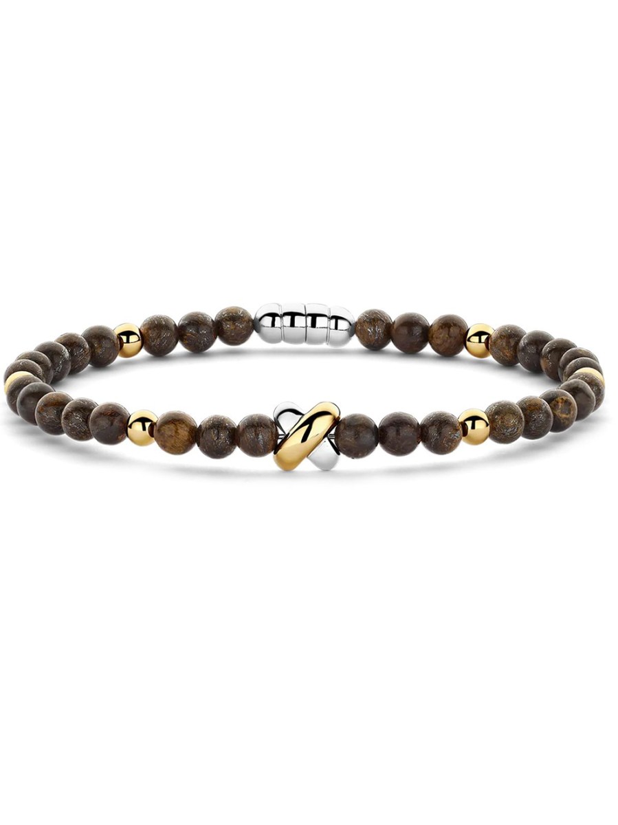 TM2254BR(2T) - Armband Kisses met brons