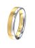 Trouwring bicolor matglans