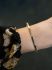 Vintage slavenarmband geelgoud met briljant