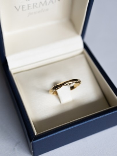 Vintage Geelgouden Gladde Ring