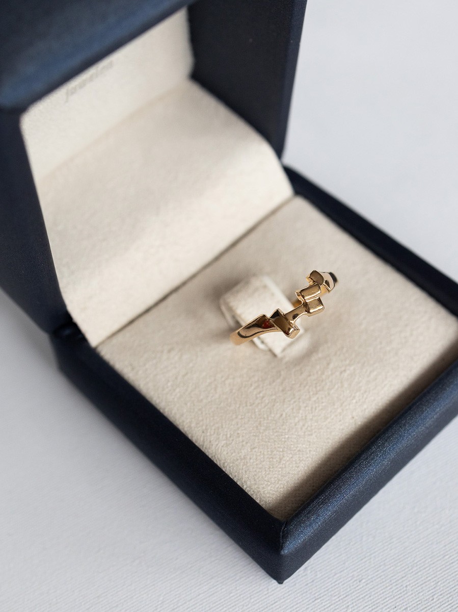 Vintage rijring met blokjes