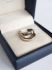 Vintage ringenset witgoud met diamant