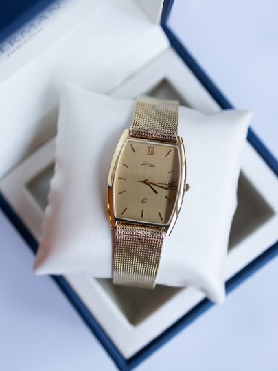 Vintage geelgouden Lessa horloge