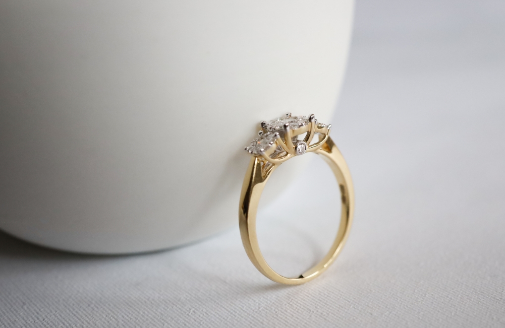 Diamant zetting ring