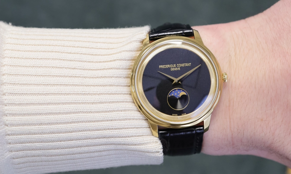 Ontdek het Frederique Constant Classics Moneta Moonphase horloge